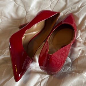 Elegant Red Patent Leather Heels